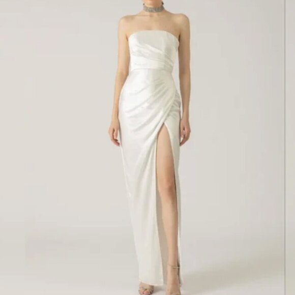 NWT SAU LEE Priyanka Dress in Ivory size 0 - Picture 4 of 7